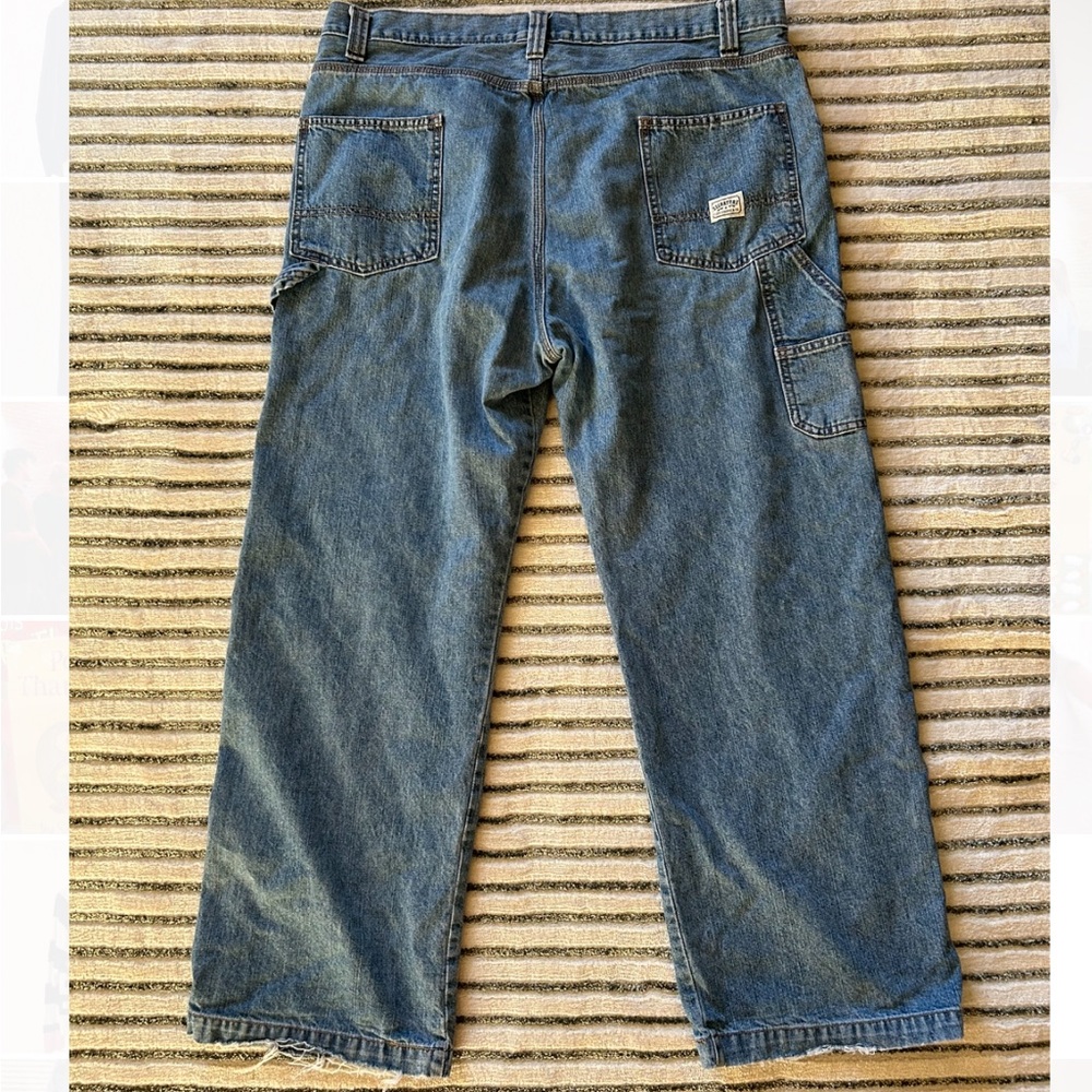 Levi’s Men’s Blue Carpenter jeans Size 40x30 Distressed Workwear Gorpcore